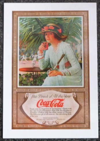 2344-1 € 0,50 coca cola briefkaart 10x15 cm